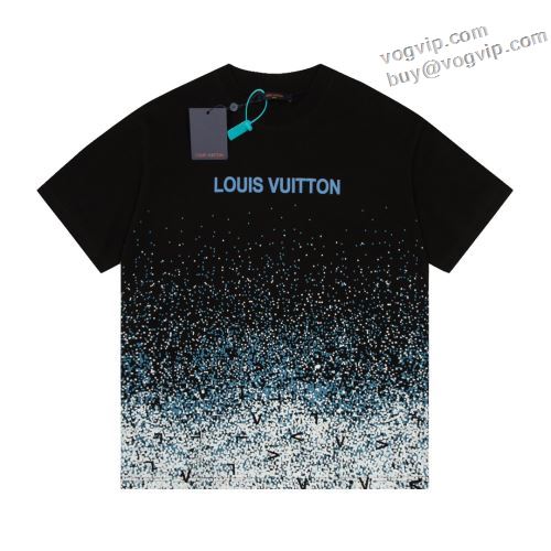 ルイ ヴィトン 2024春夏新作 夏コーデに大活躍間違いなし!! LOUIS VUITTON偽物ブランド 半袖Tシャツ 2色可選 当店ランキング1位常連