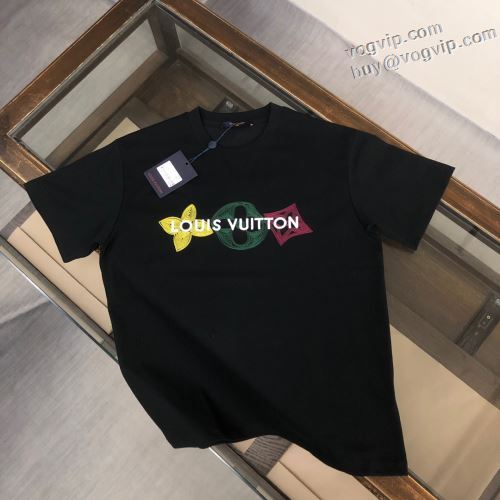 2024春夏新作 ルイ ヴィトン LOUIS VUITTONブランドスーパーコピー 半袖Tシャツ 2色可選 超限定即完売