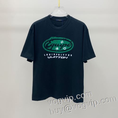 ルイ ヴィトンブランド コピー 半袖Tシャツ LOUIS VUITTON 2024超激得新品 暖かみのある肌触り 2色可選 セール中