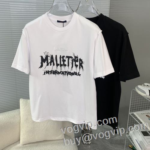 ルイ ヴィトンコピー 人気販売中 LOUIS VUITTON 優しいフィット感 半袖Tシャツ 2色可選 2024超激得新品