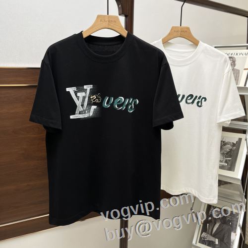 2024激安大特価得価 ルイ ヴィトン LOUIS VUITTONコピー 半袖Tシャツ 吸汗速乾 2色可選 人気新品★超特価★