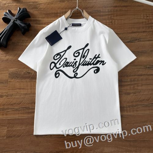 今買い◎得 ルイ ヴィトン 速乾tシャツ 半袖Tシャツ LOUIS VUITTONブランドスーパーコピー 2024驚きの破格値大人気 2色可選