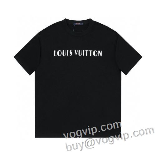 落ち着いた質感 ルイ ヴィトン LOUIS VUITTON 柔らかい手触り 半袖Tシャツコピー 2色可選 2024最安値お得