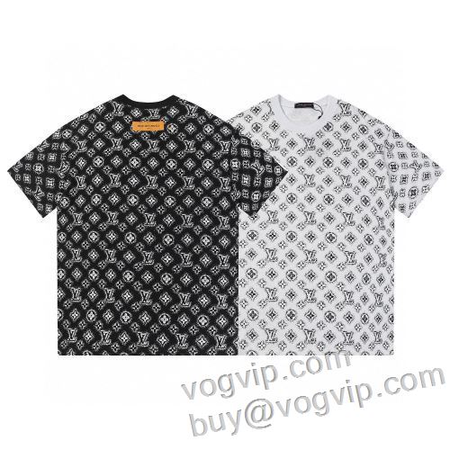 入手困難！ ルイ ヴィトン 2024お買い得大人気 LOUIS VUITTONブランドコピー専門店 半袖Tシャツ 2色可選 肌に刺激がなくて