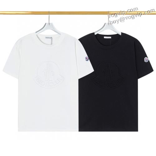 大絶賛！ モンクレールコピーブランド 2024最新入荷 MONCLER 新品本物 半袖Tシャツ 2色可選