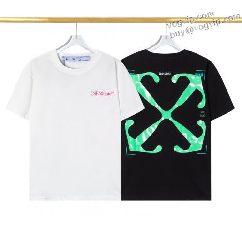 2024年春夏新作 OFF-WHITE 半袖Tシャツ 2色可選 細身のシルエット オフホワイトブランドスーパーコピー 人気新品★超特価★