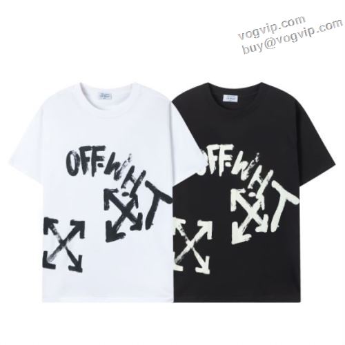 2024新款 今買い◎得 オフホワイト OFF-WHITEコピーブランド 半袖Tシャツ 2色可選 優しいフィット感