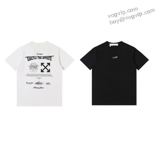 2024新款 サイズ豊富 オフホワイト 半袖Tシャツ 2色可選 OFF-WHITEスーパーコピー 暖かみのある肌触り