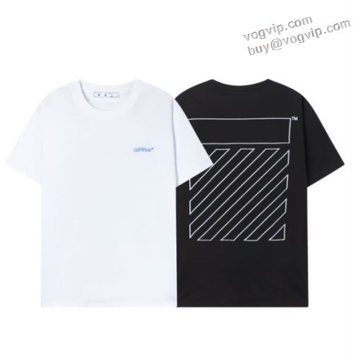半袖Tシャツ 2色可選 2024新款 オフホワイト 肌に密着 OFF-WHITEブランドスーパーコピー 上品な輝きを放つ形