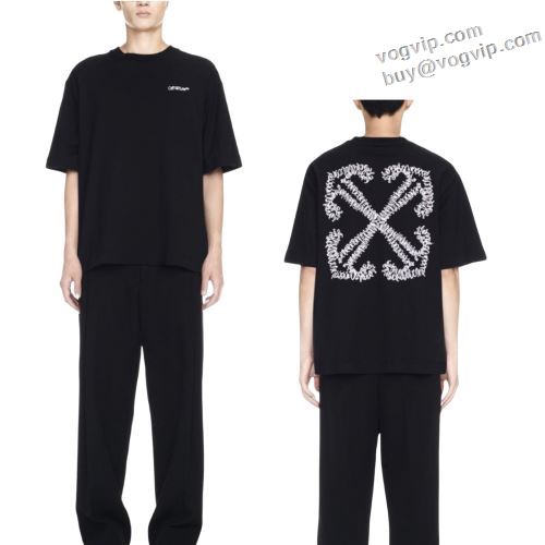 ブランドコピー 2024年モデル入荷 お洒落に魅せる オフホワイト OFF-WHITE 半袖Tシャツ 流行に関係なく長年愛用できる