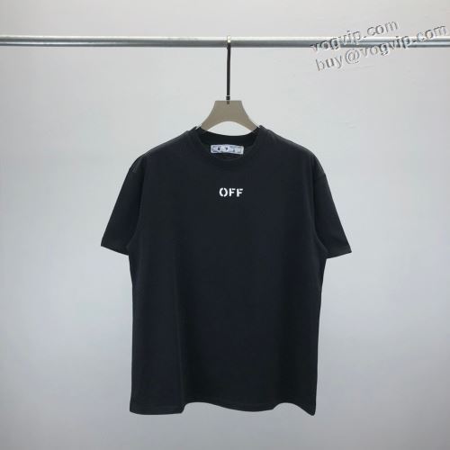 オフホワイト 2024年モデル入荷 超目玉 OFF-WHITE 半袖Tシャツ コピー商品 気軽にカジュアルに使える