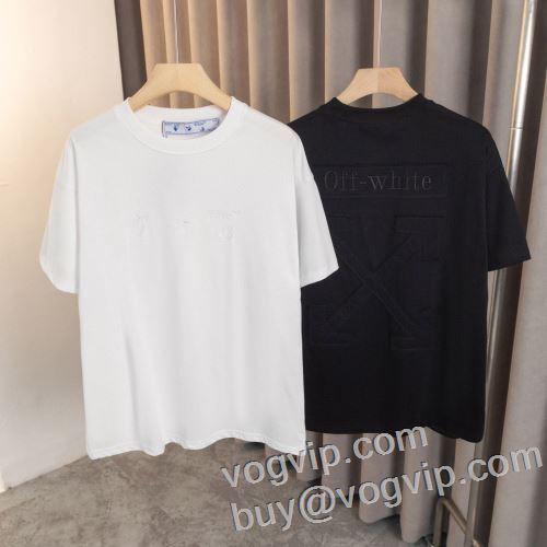 大人気☆NEW!!  2024年モデル入荷 オフホワイトスーパーコピー OFF-WHITE 通気性に優れた 半袖Tシャツ 2色可選