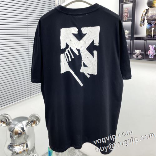 先行販売 オフホワイト コピー 半袖Tシャツ バリエーションに富む 2024年モデル入荷