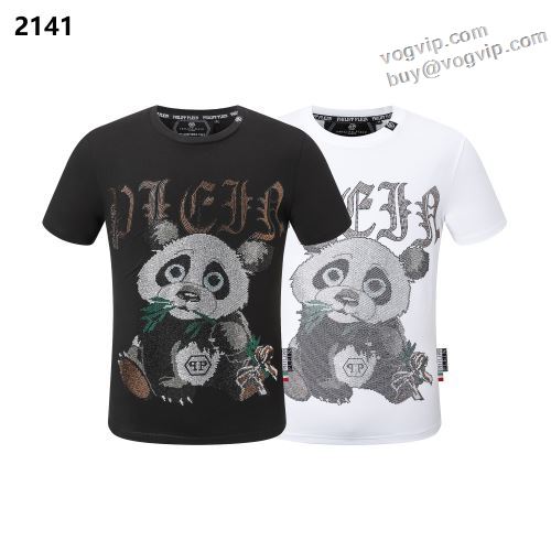 ブランド服 コピー 2024夏季 個性派 PHILIPP PLEIN フィリッププレイン 半袖Tシャツ 2色可選 薄手