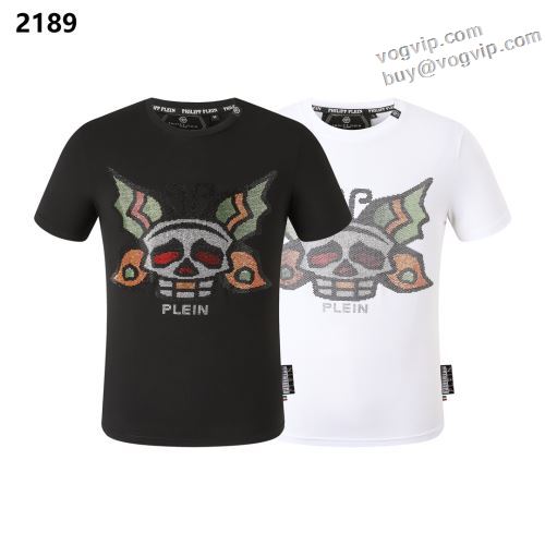 スーパーコピー 優良サイト 雑誌掲載アイテム フィリッププレイン PHILIPP PLEIN 2024新作品 半袖Tシャツ 2色可選 気軽にカジュアルに使える