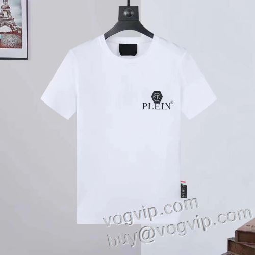 人気 ランキング 2024夏季 ブランド コピー 販売 フィリッププレイン PHILIPP PLEIN 速乾tシャツ 半袖Tシャツ 2色可選