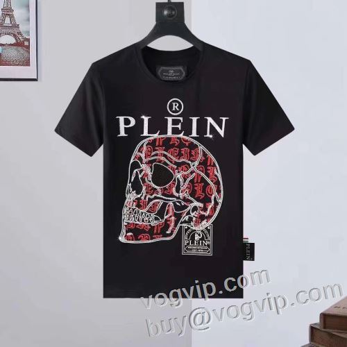 スーパーコピー 優良サイト ランキング1位 2024夏季 半袖Tシャツ フィリッププレイン PHILIPP PLEIN 汗を吸ってすぐ乾き 2色可選