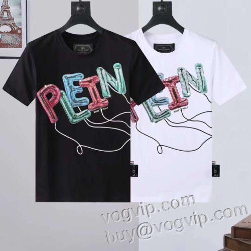 高級感を備えている ブランドスーパーコピー 激安専門店 フィリッププレイン PHILIPP PLEIN 半袖タイプのやわらかい着心地で抜群 2024新作登場 半袖Tシャツ 2色可選