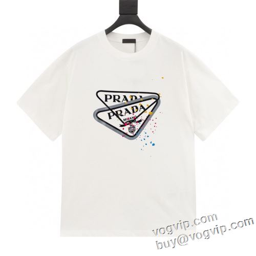 プラダ スーパーコピー 激安 2024春夏新作 半袖Tシャツ ★安心★追跡付 