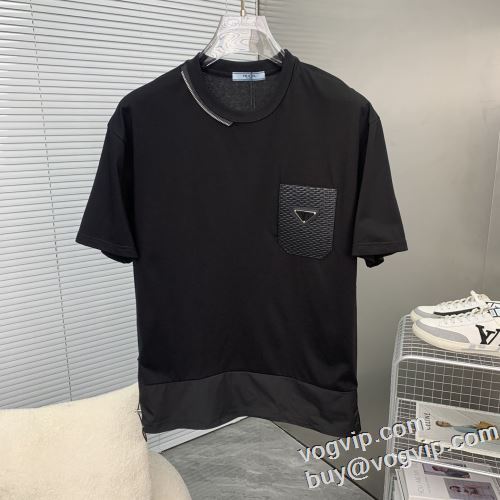 絶大な人気を誇る ブランド 偽物 通販 プラダ PRADA 2024 半袖Tシャツ