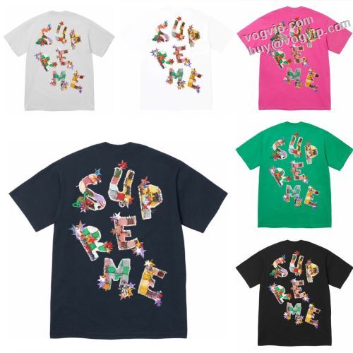 大人気☆NEW!!  シュプリーム Supreme 24ss Patchwork Tee 半袖Tシャツ 流行に関係なく長年愛用できる