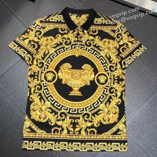 TOPセラー賞受賞！ ヴェルサーチブランド 偽物 通販 2024年モデル入荷 VERSACE 半袖ポロシャツ 快適な着心地