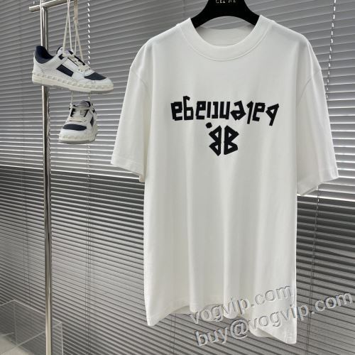 BALENCIAGAコピー 着心地抜群 レディース 2024春夏 バレンシアガ 半袖Tシャツ 頑丈な素材