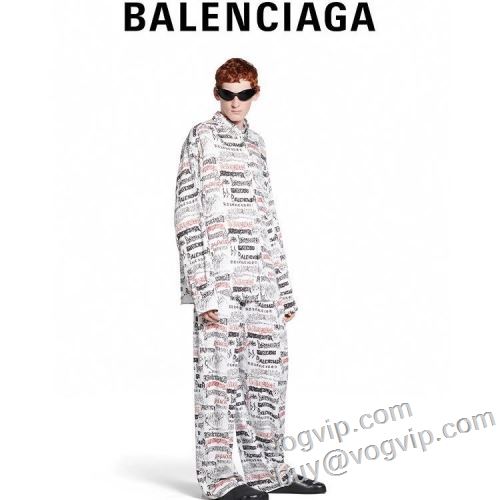 レディース 長袖シャツ ブランドコピー 2024夏季 バレンシアガ BALENCIAGA 上下セット 肌触りのいい 