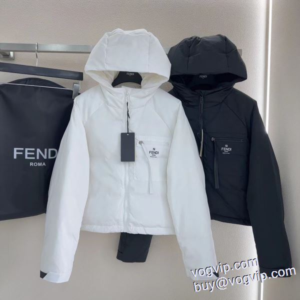 耐久性に優れ フェンディ FENDI レディース ダウンジャケット 2024最安値高品質 2色可選 スーパーコピー 激安