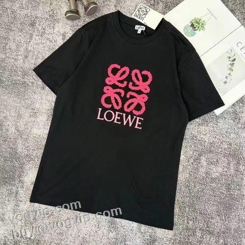 ロエベ LOEWE 2024夏季 半袖Tシャツ レディース 3色可選 スーパーコピー n級品 注目のアイテム