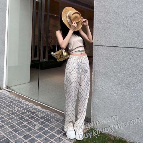 ブランド服 コピー 2024新作入荷限定セール ルイ ヴィトン LOUIS VUITTON レディース チノパン 落ち着いた質感