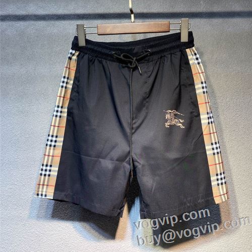 コーデ 知的なムードを演出 バーバリーブランドスーパーコピー BURBERRY 2024春夏 ビーチパンツ ショートパンツ