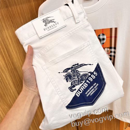 人目を惹くデザイン バーバリー BURBERRY ブランド コピー 販売 2024最新入荷 ジーンズ