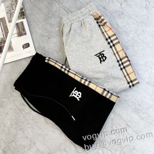 バーバリー BURBERRY 肌触りの気持ちい? 2024新作登場 ブランドスーパーコピー スエットパンツ 2色可選