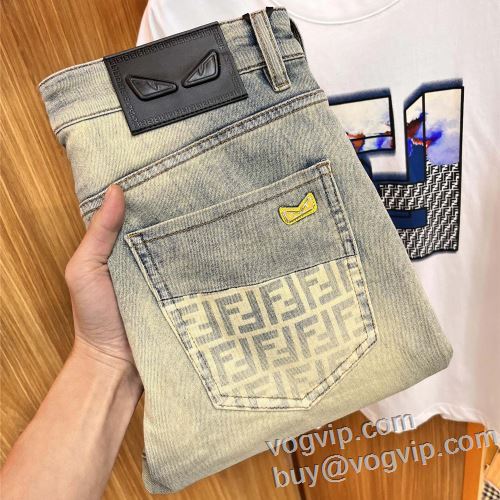 スーパーコピー 優良サイト 最旬アイテム フェンディ FENDI 2024新作品 ジーンズ
