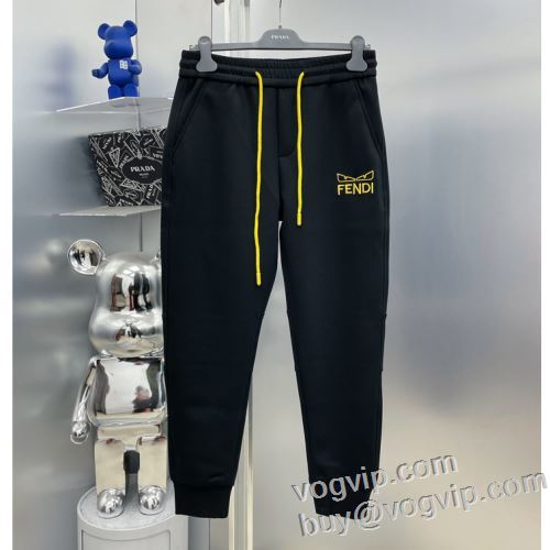 フェンディブランドスーパーコピー FENDI 2024お買い得品質保証 スポーツパンツ チノパン 抜群な楽チン感ある大定番