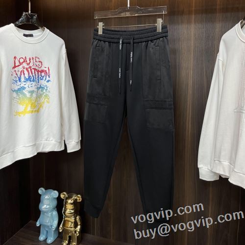 人気商品  ルイ ヴィトン LOUIS VUITTONスーパーコピー 激安 2024割引セール チノパン スエットパンツ 2色可選