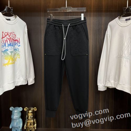 大人気☆NEW!!  2024割引セール ルイ ヴィトン LOUIS VUITTONブランド 偽物 通販 チノパン スエットパンツ 2色可選