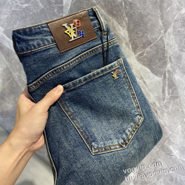 人気新品★超特価★ ルイ ヴィトン 2024HOT豊富な LOUIS VUITTONコピー ジーンズ エスニック