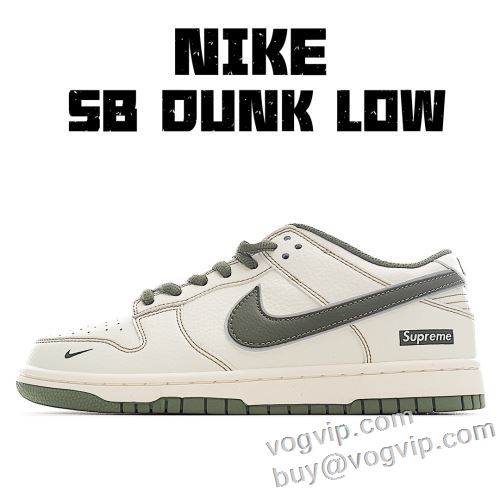 2024新款 コピー商品 海外セレブ定番愛用  シュプリーム SB Dunk Low Supreme シューズ スニーカー ナチュラルな素材感