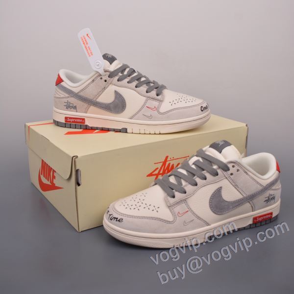 N1ke SB Dunk Low x Stussy x Supreme 2024最新入荷 防水機能に優れ シュプリーム スニーカー フラットシューズ ショートパンツ 確定となる上品