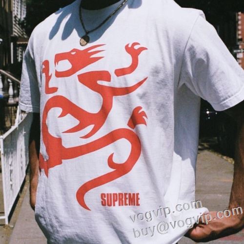 大特価 2024春夏 シュプリーム 半袖Tシャツ SUPREME MOBB DEEP DRAGON TEE 3色可選 縦には伸びにくい