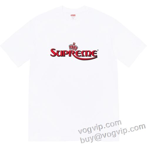 超人気美品◆ 2024春夏 シュプリーム SUPREME CROWN TEE 半袖Tシャツ 3色可選 吸汗性に優れ