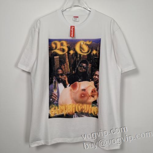 TOPセラー賞受賞！ Supreme x Bernadette Corporation Money Tee 半袖Tシャツ 2色可選 2024春夏新作 汗を吸ってすぐ乾き シュプリームコピーブランド