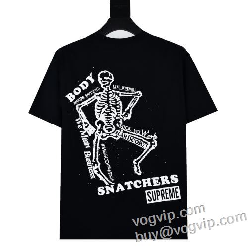 著名人の着用 シュプリーム偽物ブランド Supreme BODY SNATCHERS Tee 2024最新入荷 新作のプリントTが登場！ 半袖Tシャツ 2色可選