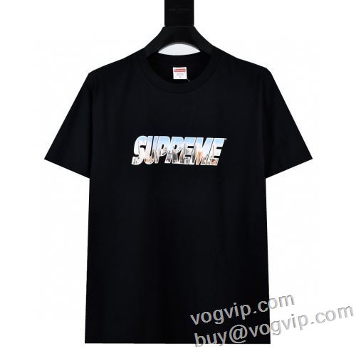 SUPREME GOTHAM Tee 海外限定ライン 半袖Tシャツ 涼しい カジュアル 春 夏 薄手 Tシャツ 2024最新入荷 シュプリームスーパーコピー 2色可選
