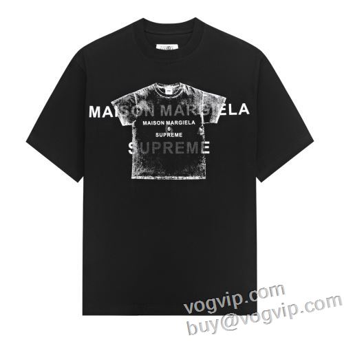 ブランド服 コピー 今一番HOTな新品 2024年モデル入荷 Supreme x MM6 Maison Margiela Tee 快適な着心地 半袖Tシャツ 2色可選 シュプリーム