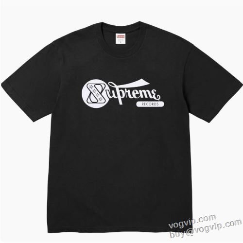 SALE!今季 シュプリームコピー Supreme 24ss RECORDS 2024 半袖Tシャツ 2色可選 tシャツ メンズ 半袖 おしゃれ カジュアル 春 夏 秋