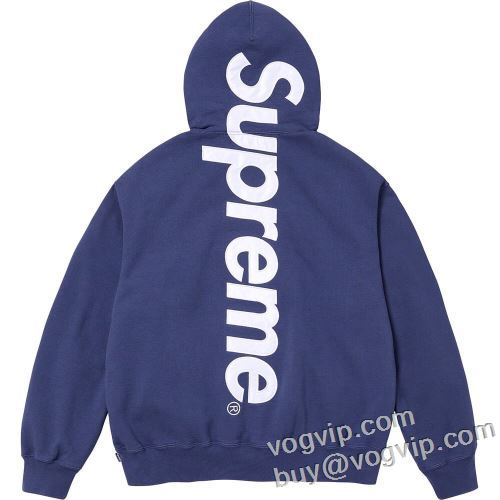 セール中 夏春物先行発売 シュプリームブランドコピー専門店 2024春夏季超人気 SUPREME SATIN APPLIQUE HOODIE しっかり暖かな感じ パーカー 4色可選