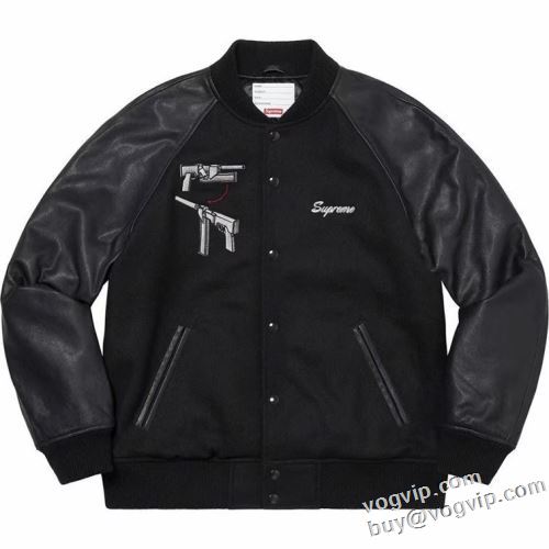 SUPREME Aeon Flux Varsity Jacket 2024 高級感ある シュプリームコピー ブルゾン 適度な厚み 野球ウェア